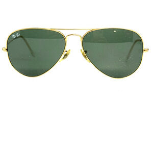 Ray-Ban Sunglasses RB3025 Aviator Classic Arista Gold Frame Green Lenses 20068